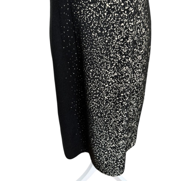 Lafayette 148 Sheath Black Ivory Dress - Picture 6 of 16